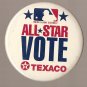 MLB baseball All-Star game VOTE button pin 3" diameter