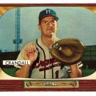 1955 Bowman baseball card #217 Del Crandall Milwaukee Braves EX/NM
