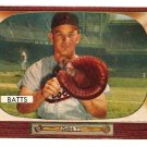 1955 Bowman baseball card #161 Matt Batts Baltimore Orioles EX