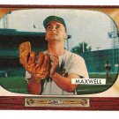 1955 Bowman baseball card #162 Charlie Maxwell Baltimore Orioles VG