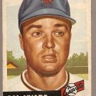 1953 Topps baseball card #11 Sal Yvars G+ New York Giants
