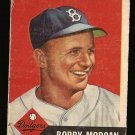 1953 Topps baseball card #85 (B) Bobby Morgan Good condition, Brooklyn Dodgers