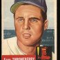 1953 Topps baseball card #49 Faye Throneberry VG-, Boston Red Sox