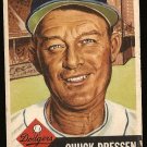 1953 Topps baseball card #50 Chuck Dressen Good condition, Brooklyn Dodgers