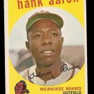 1959 Topps baseball card #380 Hank Aaron EX Milwaukee Braves