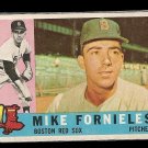 1960 Topps baseball card #54 Mike Fornieles VG/EX Boston Red Sox