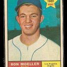 1961 Topps baseball card #466 Ron Moeller, VG/EX Los Angeles Angels