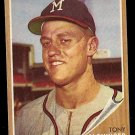 1962 Topps baseball card #63 Tony Cloninger NM, Milwaukee Braves