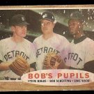 1962 Topps baseball card #72 Bob's Pupils, fair condition, Detroit Tigers