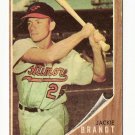 1962 Topps baseball card #165 Jackie Brandt VG (creased corner) Baltimore Orioles