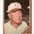 1962 Topps baseball card #172 Fred Hutchinson, VG, Cincinnati Reds