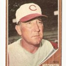 1962 Topps baseball card #172 (C), Fred Hutchinson VG Cincinnati Reds