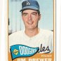 1965 Topps baseball card #416 Jim Brewer EX, Los Angeles Dodgers