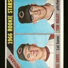 1966 Topps baseball card #44 (B) Rookie Stars Bill Davis, Tom Kelley, NM Cleveland Indians