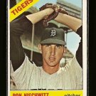 1966 Topps baseball card #38 Ron Nischwitz EX Detroit Tigers