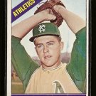1966 Topps baseball card #36 Jim (catfish) Hunter VG Kansas City A's