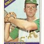 1966 Topps baseball card #18 (D) Roland Sheldon EX (very light wrinkle) Kansas City A's