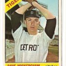 1966 Topps baseball card #58 Dave Wickersham VG (light crease) Detroit Tigers