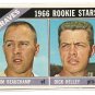 1966 Topps baseball card #84 Atlanta Braves Rookies Jim Beauchamp & Dick Kelley NM