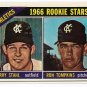 1966 Topps baseball card #107 Kansas City Athletics rookies Larry Stahl & Ron Tomkins NM/M