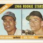 1966 Topps baseball card #139 Chicago Cubs rookies Byron Browne & Don Young NM