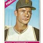 1966 Topps baseball card #235 Don Cardwell NM Pittsburgh Pirates