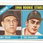 1966 Topps baseball card #264 Minnesota Twins rookies Andy Kosco & Ted Uhlaender EX
