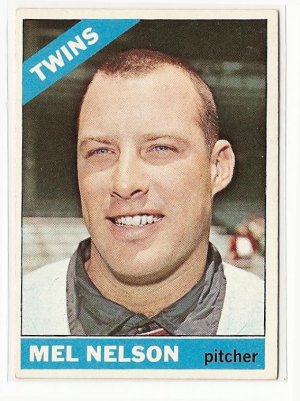 1966 Topps baseball card #367 Mel Nelson NM Minnesota Twins