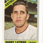 1966 Topps baseball card #451 Barry Latman EX/NM Houston Astros