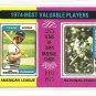 1975 Topps baseball card #212 1974 MVP's Jeff Burroughs & Steve Garvey NM