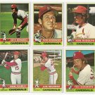 1976 Topps baseball 6 St. Louis Cardinals team Hernandez Sizemore Kessinger Fairly Rudolph Melendez