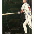 2000 Fleer Skybox baseball card #12 of 15T NM/M Chipper Jones - The technique