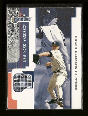 2001 Fleer Game Time (gametime) baseball card #60 Roger Clemens NM/M New York Yankees