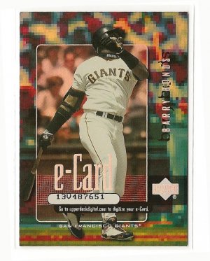2001 Upper Deck baseball E-card #E6 Barry Bonds NM/M San Francisco Giants