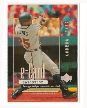2001 Upper Deck baseball E-card #E1 Andruw Jones NM/M Atlanta Braves