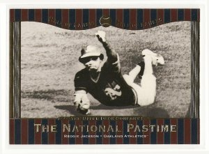 2001 Upper Deck baseball card #80 Reggie Jackson NM/M National Pastime Hall of Famers