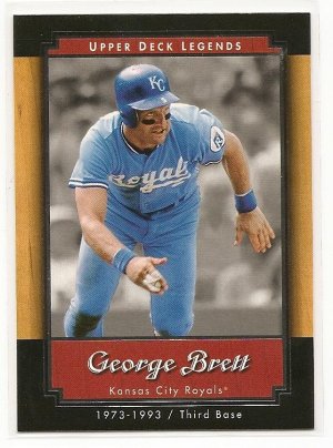 2001 Upper Deck baseball card #28 George Brett NM/M Upper Deck Legends