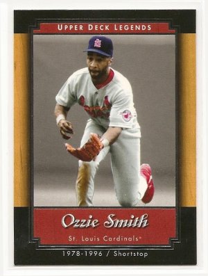 2001 Upper Deck baseball card #55 Ozzie Smith NM/M Upper Deck Legends