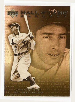 2001 Upper Deck baseball card #G5 NM/M Joe Dimaggio Hall of Fame HOF gallery holographic card
