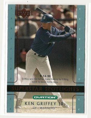 2002 Upper Deck Ovation baseball card #95 NM/M Ken Griffey Jr. Seattle Mariners