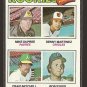 1977 Topps baseball card #491 Rookies Dennis Martinez, Mike Dupree, Craig Mitchell, Bob Sykes NM