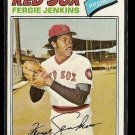 1977 Topps baseball card #430 Fergie Jenkins EX/NM Boston Red Sox