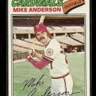 1977 Topps baseball card #72 Mike Anderson EX/NM St. Louis cardinals