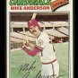 1977 Topps baseball card #72 Mike Anderson EX/NM St. Louis cardinals