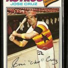 1977 Topps baseball card #42 (B) Jose Cruz NM/M Houston Astros