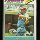 1977 Topps baseball card #30 Greg Luzinski EX Philadelphia Phillies