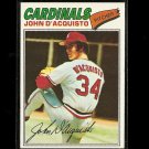 1977 Topps baseball card #19 John D'Acquisto NM/M St. Louis cardinals