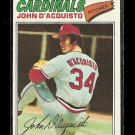 1977 Topps baseball card #19 (B) John D'Acquisto EX St. Louis cardinals