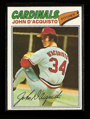 1977 Topps baseball card #19 (C) John D'Acquisto NM St. Louis cardinals