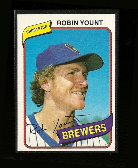 1980 Topps baseball card #265 NM/M Robin Yount Milwaukee Brewers